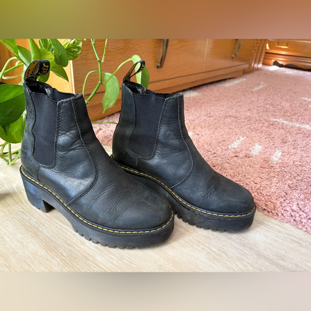 Dr. Martens Rometty Black Vegan Leather Chelsea Boot